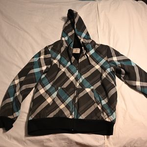 No Boundaries Plaid Sweatshirt